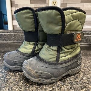 Green Kamik Toddler Snow Boots